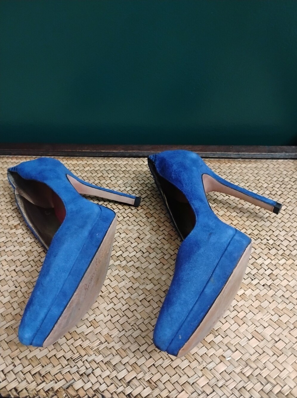 Sam Edelman Celia Mazarine Blue Suede Pumps Sz 10 - Picture 7 of 11